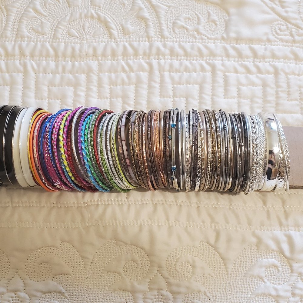 95 Various Bangle Bracelets